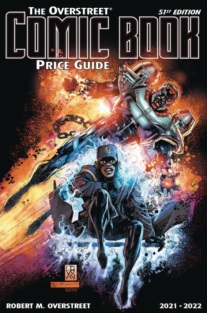 Static and Hardwire on the cover of The Overstreet Comic Book Price Guide #51
